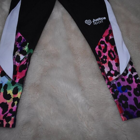 Girls Leggings Animal Print Stretch Size XS 5/6 - Picture 2 of 7